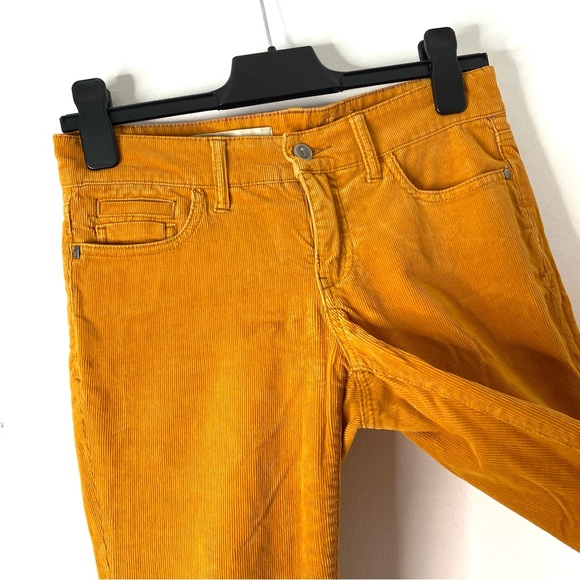Pilcro and the Letterpress Mustard Yellow Corduroy Pants - Picture 3 of 11